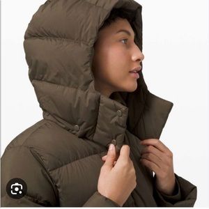 Lululemon Wunder Puff Olive Green Size 4